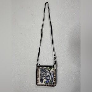 BRIGHTON Africa Stories Zebra Crossbody Bag NWT